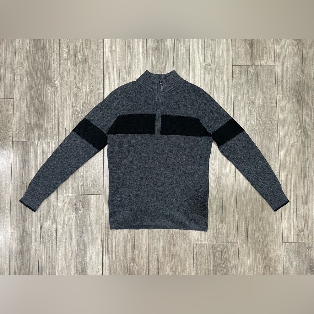 Smartwool Ripple Ridge Stripe 1/2-Zip Sweater Sz S